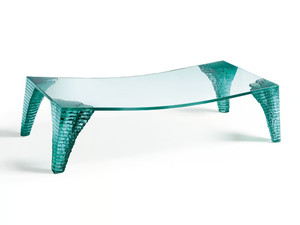 ATLAS - Rectangular glass coffee table _ Fiam Italia